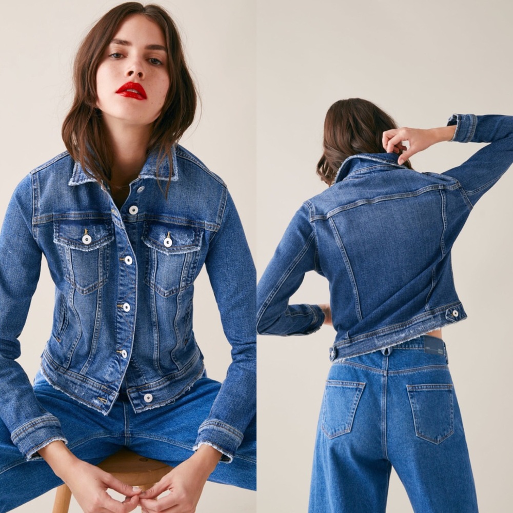 #Cybermondaysale Zara blue Tailored Denim Jacket